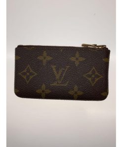 LOUIS VUITTON◆ポシェット・クレ_モノグラム・キャンバス/PVC/BRW/総柄/レディース